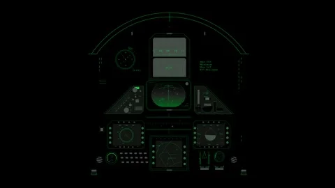 Complex futuristic Hud dashboard. Computer graphic vfx Stock Footage 277247950