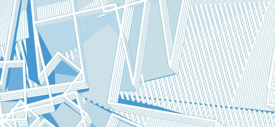 Complex geometric abstraction. Vector graphic illustration Stock Illustration