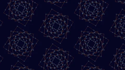 Complex geometric grid intricate patterns of lines and angles in dark blue and Stockbeeldmateriaal 297597983