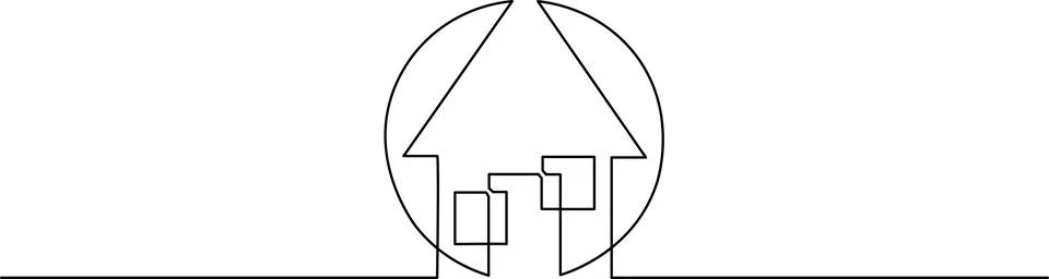 A complex geometric pattern with a circle and intersecting lines Vector Stock Illustration