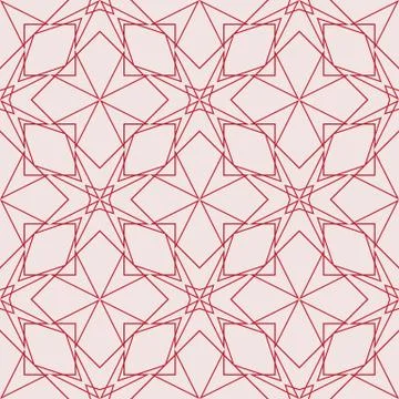 Complex geometric pattern of interwoven lines and shapes Stock Illustration