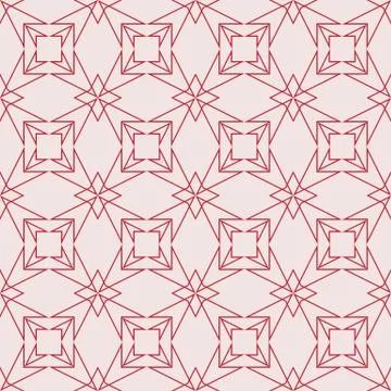 Complex geometric pattern of interwoven lines and shapes Stock Illustration