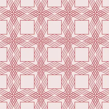 Complex geometric pattern of interwoven lines and shapes Stock Illustration
