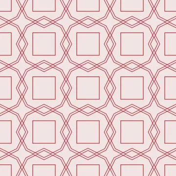 Complex geometric pattern of interwoven lines and shapes Stock Illustration