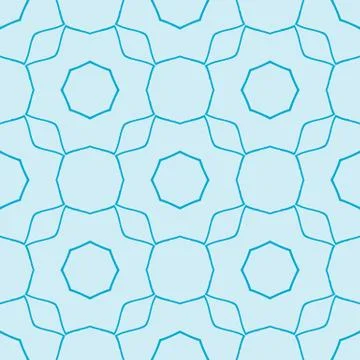 Complex geometric pattern of interwoven lines and shapes Stock Illustration