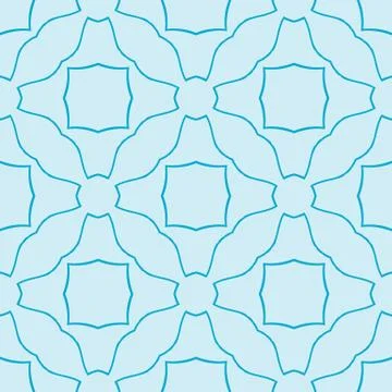 Complex geometric pattern of interwoven lines and shapes Stock Illustration