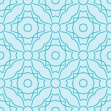 Complex geometric pattern of interwoven lines and shapes Stock Illustration