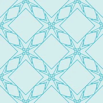 Complex geometric pattern of interwoven lines and shapes Stock Illustration