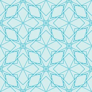 Complex geometric pattern of interwoven lines and shapes Stock Illustration