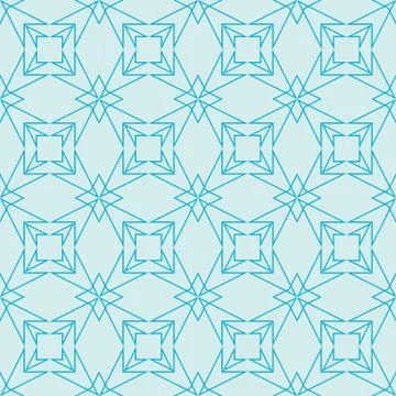 Complex geometric pattern of interwoven lines and shapes Stock Illustration