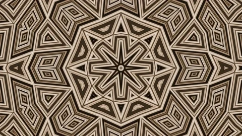 Complex Geometric Pattern Tile Video Wallpaper Seamless Background Loop Video stock 214581385