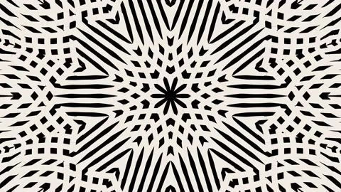 Complex Geometric Radial Symmetric Pattern Seamless Loop Видео 171395569