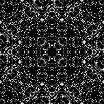 Complex Geometric Seamless Mosaic Pattern Design Illustration