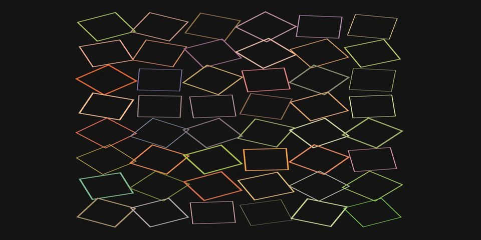Complex geometric tessellation of irregular polygons forming a structured p.. Stock Illustration