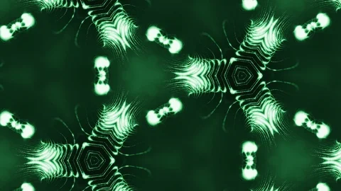 Complex green composition of particles that form cells. 3d looped smoothed Stock Footage 111342314