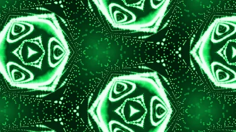 Complex green composition of particles that form cells. 3d looped smoothed Stock Footage 111343592