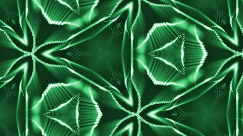 Complex green composition of particles that form cells. 3d looped smoothed Stock Footage 111343891