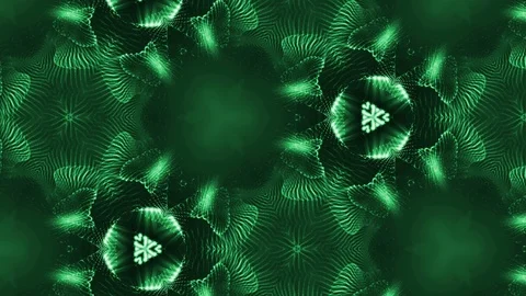 Complex green composition of particles that form cells. 3d looped smoothed Stock Footage 111344006
