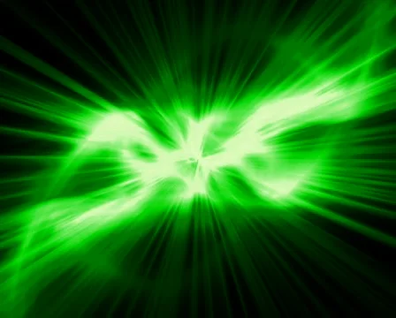 Complex green rays (PAL) Stockbeeldmateriaal 62583