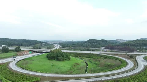 Complex Highway Interchange at Rawang, Malaysia 004 库存影片 329474022