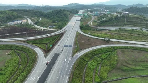 Complex Highway Interchange at Rawang, Malaysia 012 Vidéo 329475394