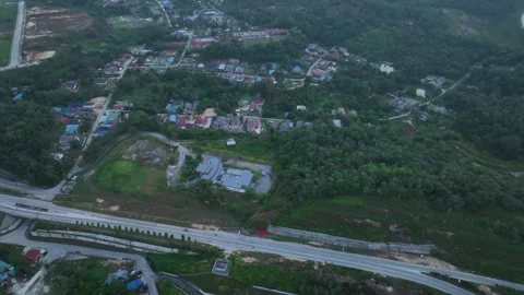 Complex Highway Interchange at Rawang, Malaysia Видео 329475800