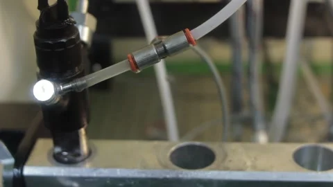 Complex hydraulic equipment Stock Footage 145660806