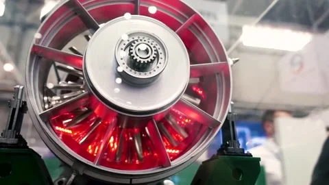 The Complex Inner Workings of a High-Performance Jet Engine Engineering Marvel Vídeos de archivo 308227408