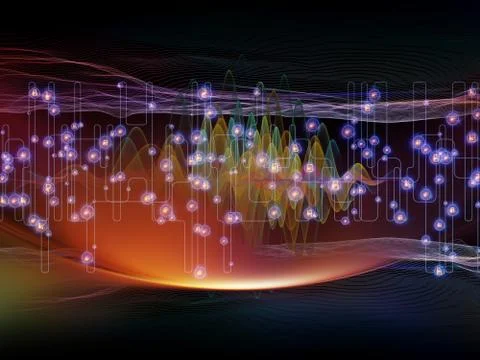 Complex Light Wave 스톡 일러스트