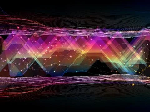 Complex Light Wave 스톡 일러스트