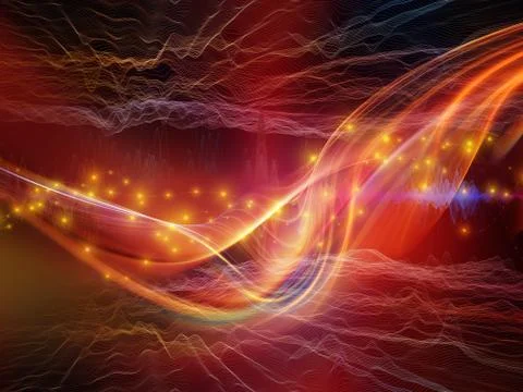 Complex Light Wave Stock Illustration
