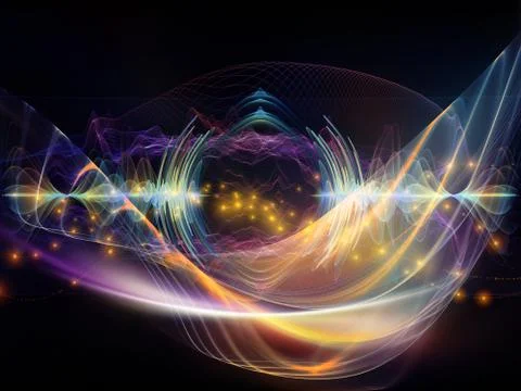 Complex Light Wave Stock-Illustration