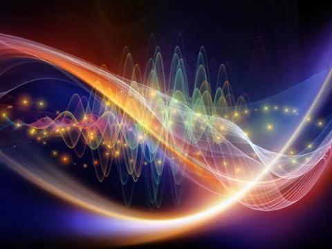 Complex Light Wave Stock Illustration