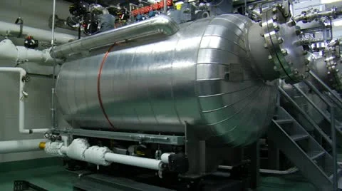 Complex machine boiler room Stock Footage 21532856