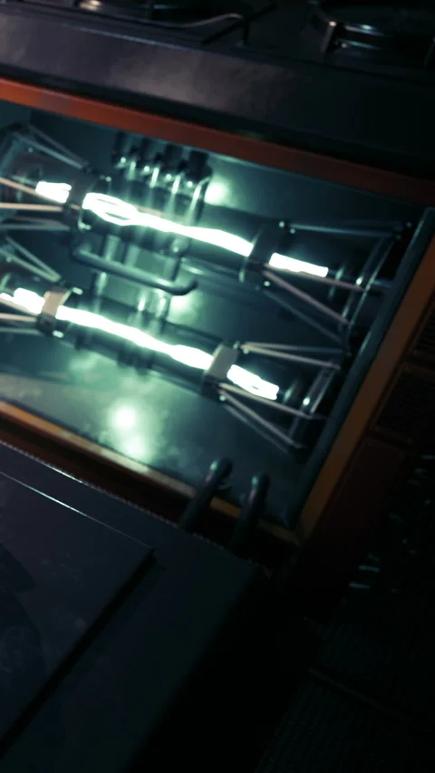 Complex machinery operates in a busy factory during early morning hours Stock Footage 342151011