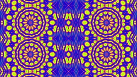 Complex Mandala Tile Visual Pattern Background Loop Stock Footage 194343407