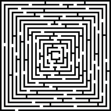Complex maze background illustration Stock Illustration