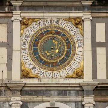 Complex mechanical watch Stock Photos