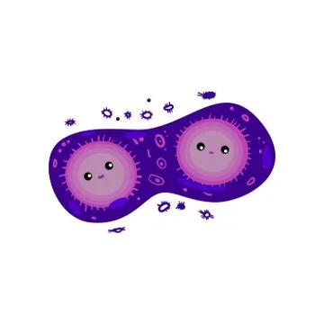Complex microorganism consisting of two viral or bacterial units or cells Stock Illustration