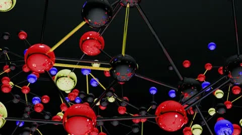 Complex Molecule Structure 02 Stockbeeldmateriaal 10728119