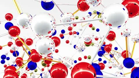 Complex Molecule Structure 05 Stock Footage 10728141
