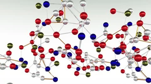 Complex Molecule Structure 07 Stock Footage 10728156