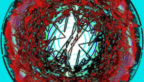Complex Multicolor Abstract Geometry Illustration Stock Illustration
