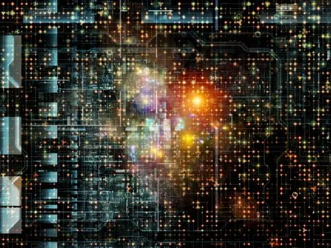 Complex Network 스톡 일러스트