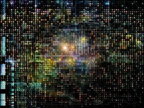 Complex Network 스톡 일러스트