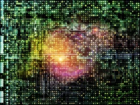 Complex Network Illustrazione stock