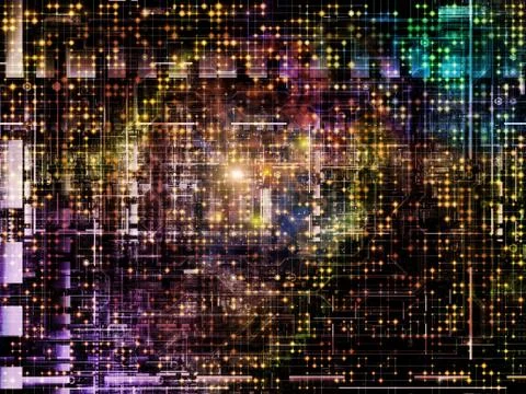 Complex Network 스톡 일러스트