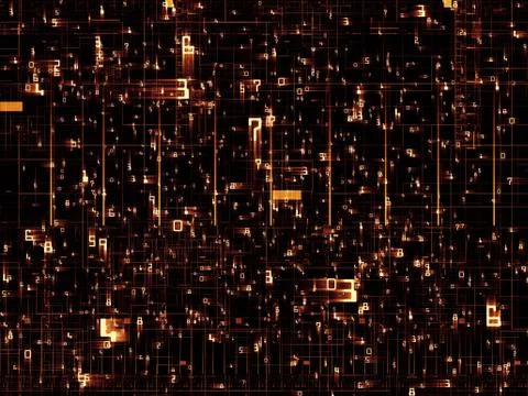 Complex Network Illustrazione stock