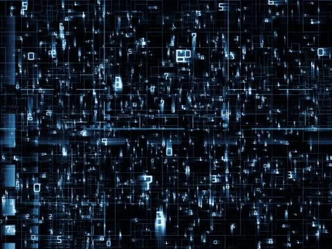 Complex Network Illustrazione stock