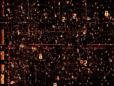 Complex Network Illustrazione stock